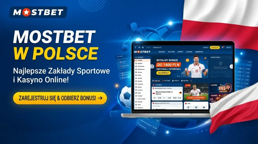 Platforma Mostbet w Polsce do gier kasynowych i zakładów sportowych